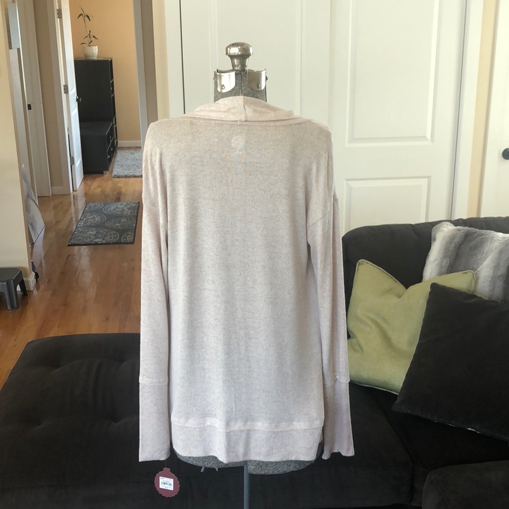 HEATHERED PINK CARDIGAN - Picture 3 of 5